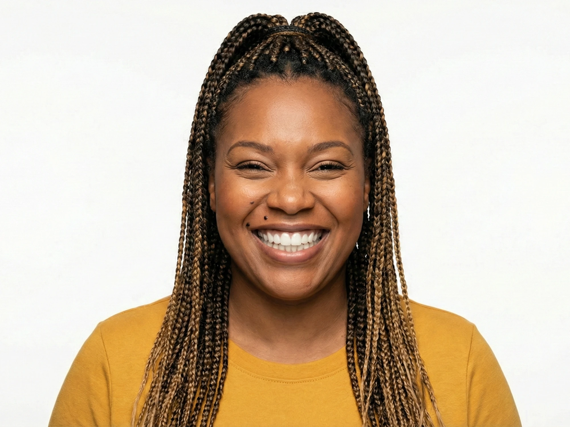 Patient smile after dental simulation preview